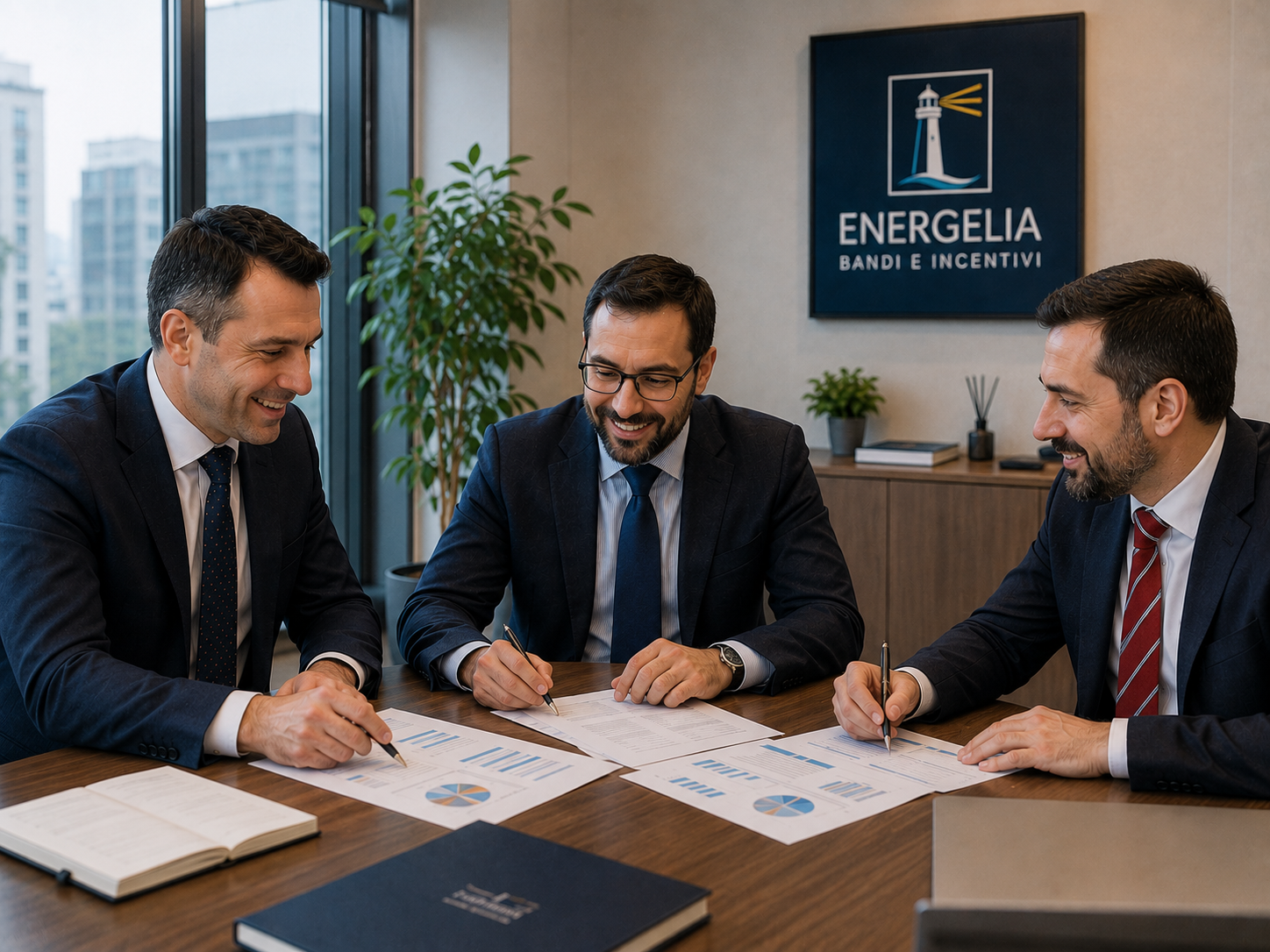 Il team Energelia in consulenza
